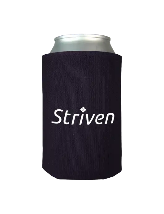 Dark Purple Foam Coolie w/Striven Logo 