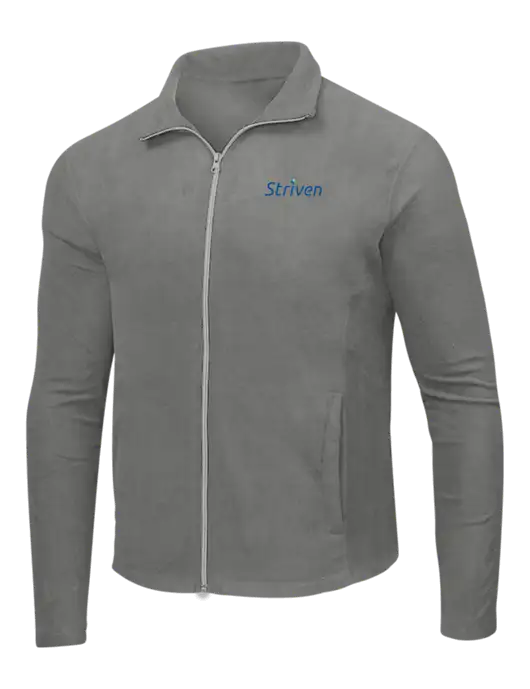 Medium Grey Microfleece Jacket w/Striven Logo 