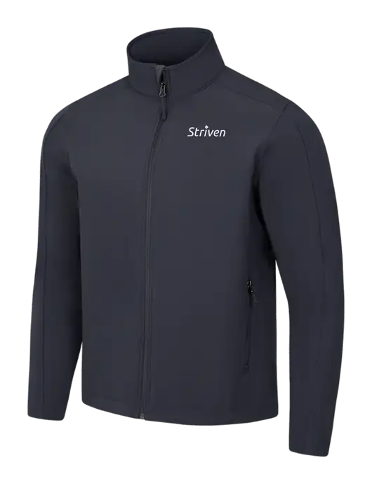 Charcoal Grey Core Soft Shell Jacket w/Striven Logo 