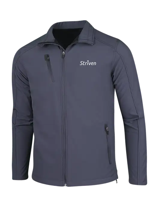 Dark Grey Welded Softshell Jacket w/Striven Logo 