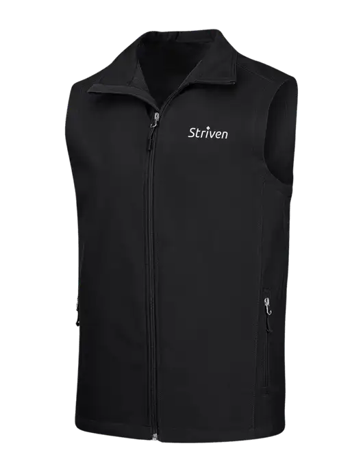 Black Core Soft Shell Vest w/Striven Logo 