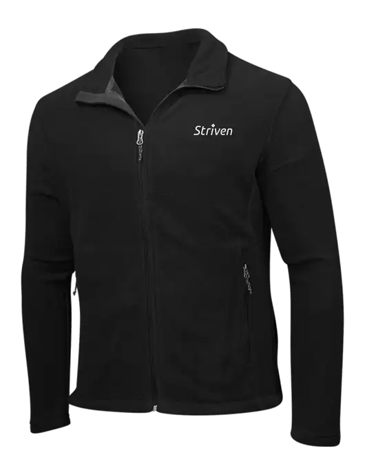 Black Fleece Jacket w/Striven Logo 