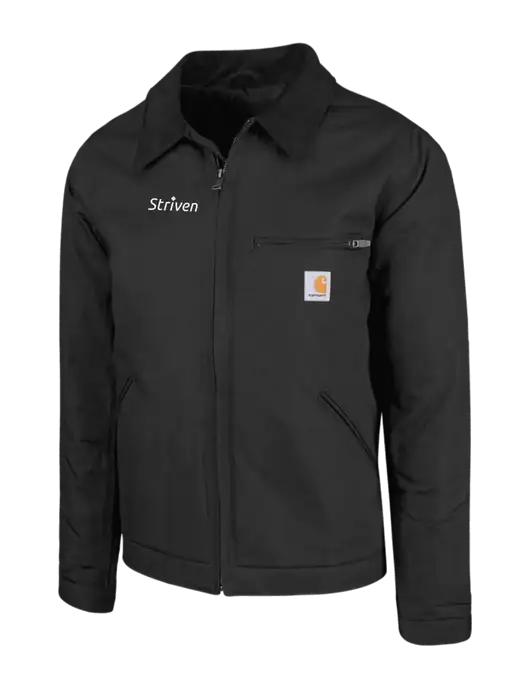 Carhartt Black Duck Detroit Jacket w/Striven Logo 
