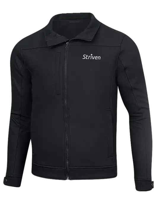 Cornerstone Charcoal Duck Bonded Soft Shell Jacket w/Striven Logo 