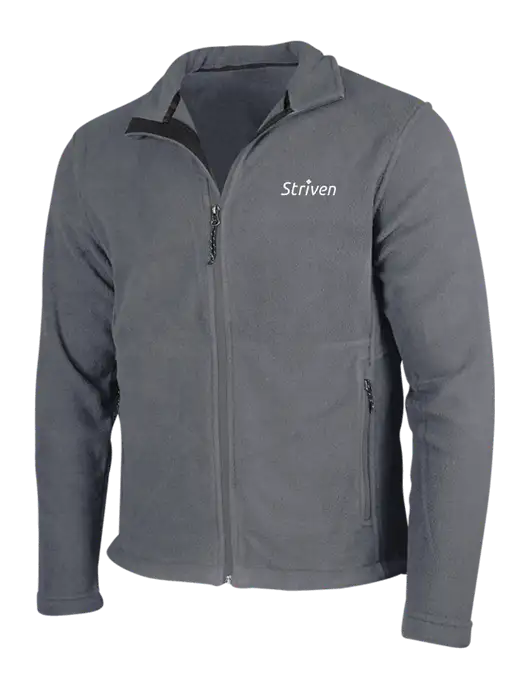 Medium Grey Fleece Jacket w/Striven Logo 