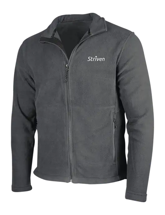 Dark Grey Fleece Jacket w/Striven Logo 