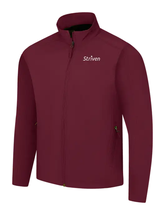 Maroon Core Soft Shell Jacket w/Striven Logo 