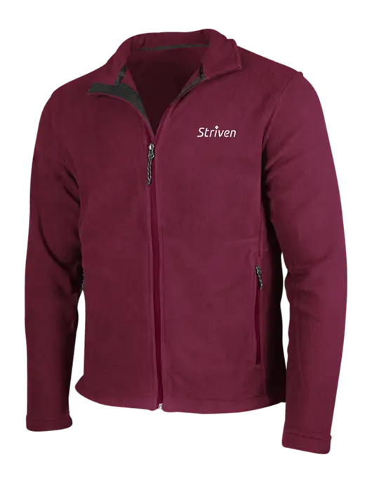 Maroon Fleece Jacket w/Striven Logo 