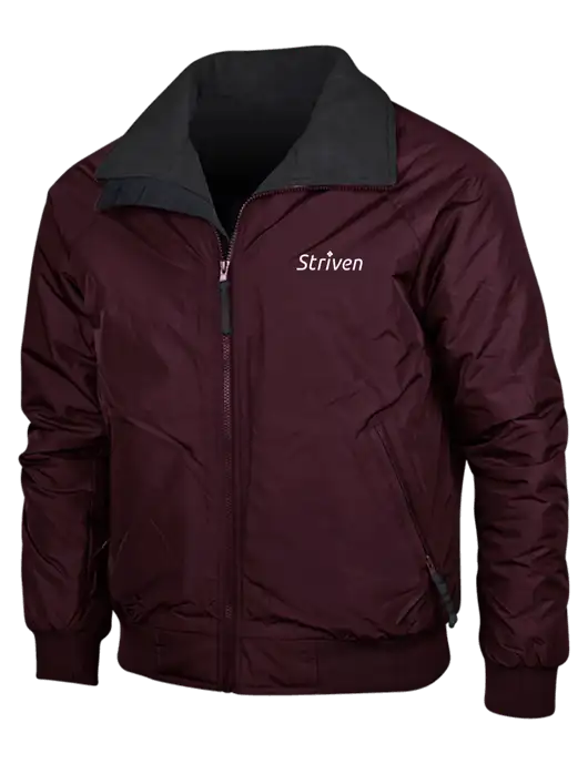 Maroon/True Black Classic Challenger Jacket w/Striven Logo 