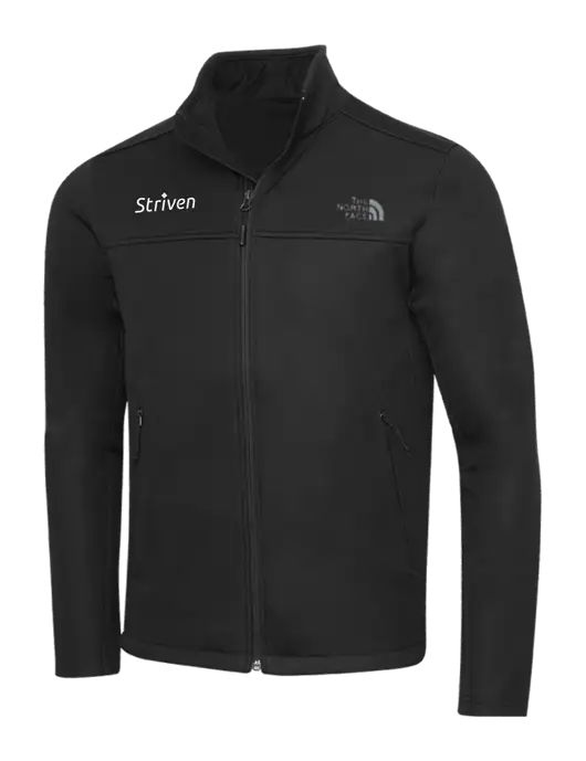 North Face Black Ridgewall Soft Shell Jacket w/Striven Logo 