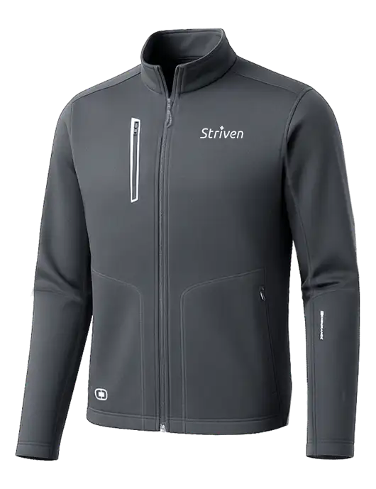 OGIO Dark Grey Endurance Fulcrum Full-Zip w/Striven Logo 