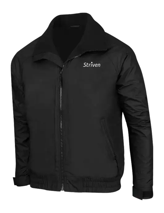 True Black/True Black Classic Competitor Jacket w/Striven Logo 