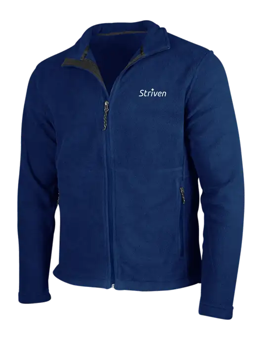 Navy Fleece Jacket w/Striven Logo 