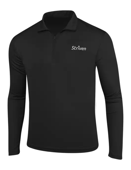 Black PosiCharge Competitor 1/4 Zip Pullover w/Striven Logo 