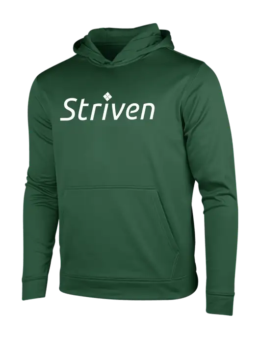 Forest Green Sport-Wick Fleece Hooded Pullover w/Striven Logo 