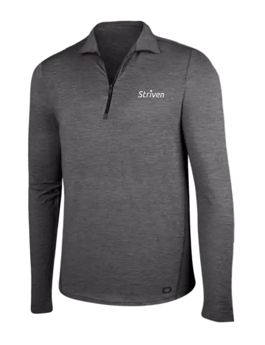OGIO Gear Grey Heather Endurance Force 1/4 Zip w/Striven Logo 