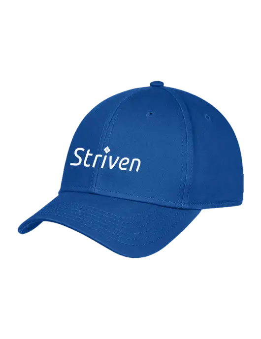 Royal Structured Cap Hook & Loop w/Striven Logo 