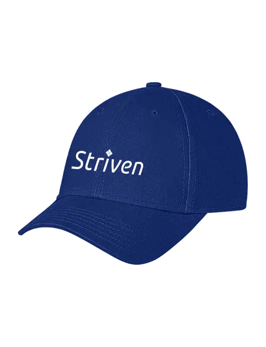Royal Structured Soft Snap Closure Hook & Loop Cap w/Striven Logo 