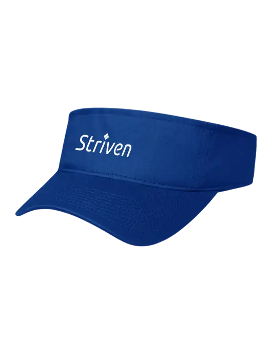 Royal Cap Visor w/Striven Logo 