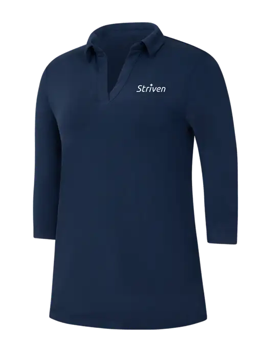 Navy Womens Luxe Knit Tunic w/Striven Logo 