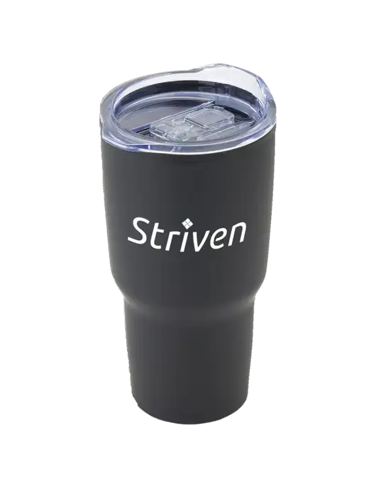 Odyssey Black 30 oz Travel Tumbler w/Striven Logo 