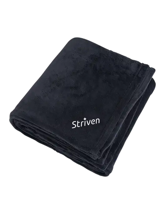 Mountain Lodge Black Blanket w/Striven Logo 