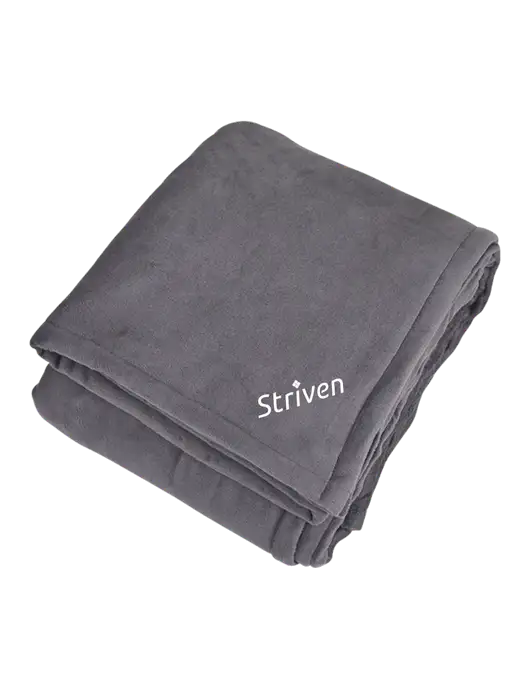 Mountain Lodge Hearth Grey Blanket  w/Striven Logo 