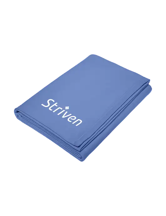 Core Carolina Blue Fleece Sweatshirt Blanket w/Striven Logo 