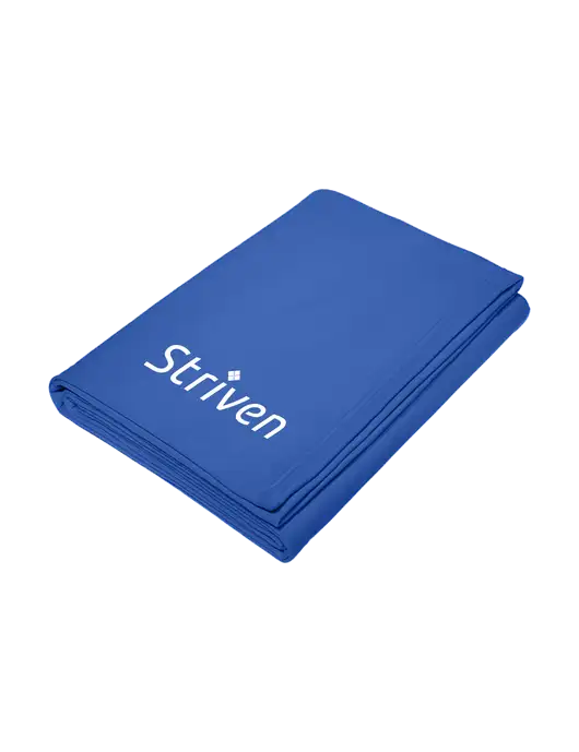 Core Royal Fleece Sweatshirt Blanket w/Striven Logo 