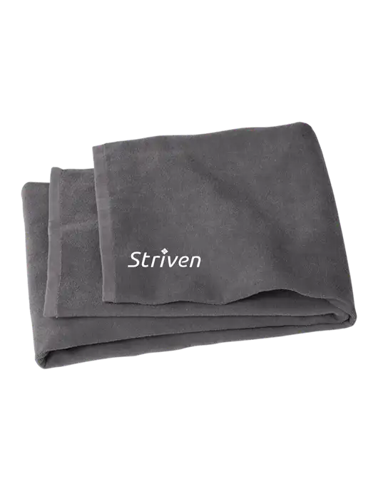 Graphite Beach Towel w/Striven Logo 