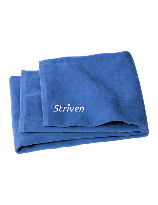 Royal Beach Towel w/Striven Logo 