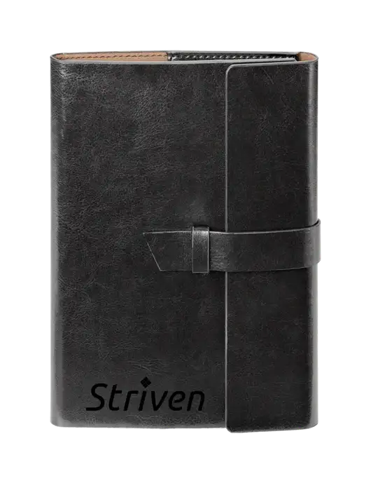 Fabrizio Black 6.875 x 9.56 Portfolio w/Striven Logo 