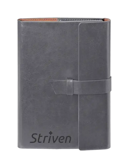 Fabrizio Grey 6.875 x 9.56 Portfolio w/Striven Logo 