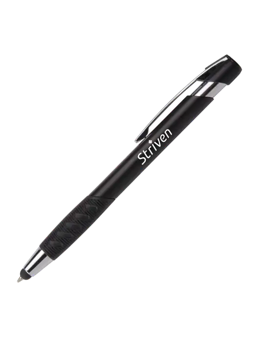 Alize Black Stylus Black Ink Pen w/Striven Logo 