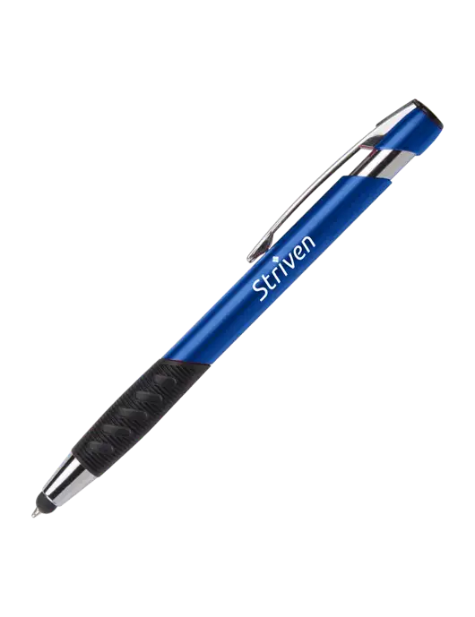 Alize Blue Stylus Black Ink Pen w/Striven Logo 