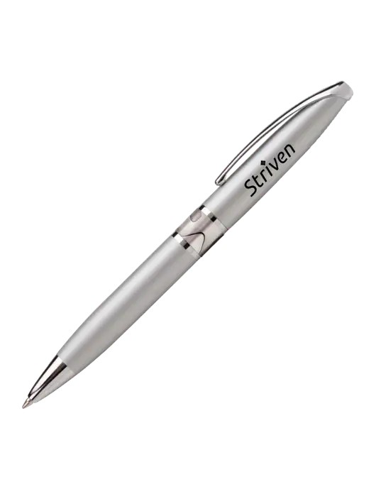Illusion Silver Pen - Black Ink w/Striven Logo 