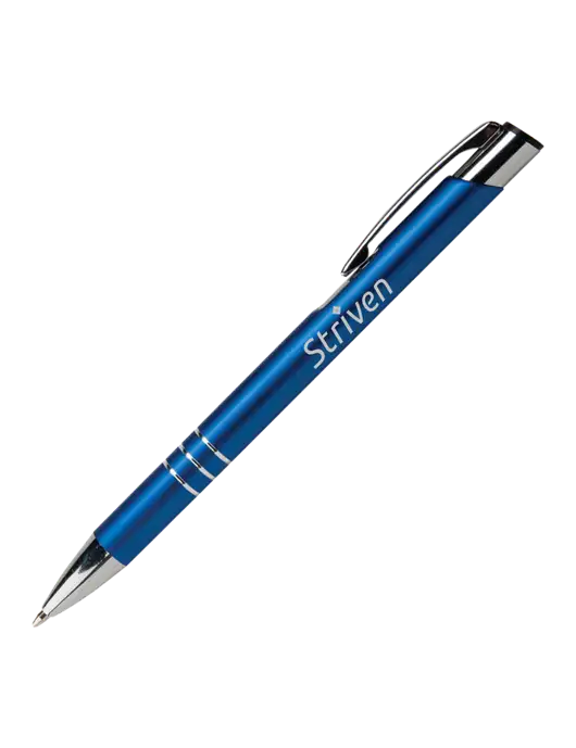 Laurent Blue Pen - Black Ink w/Striven Logo 