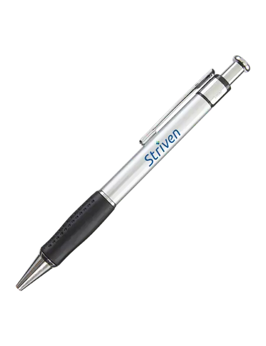 Malta Silver Pen - Black Ink w/Striven Logo 