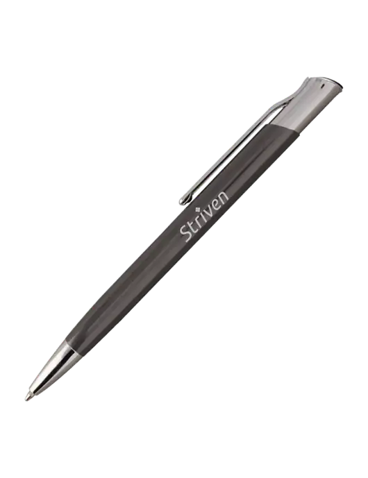San Malo Gunmetal Pen - Black Ink w/Striven Logo 