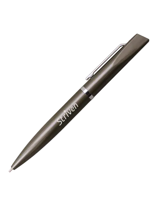 Santos Gunmetal Pen - Black Ink w/Striven Logo 